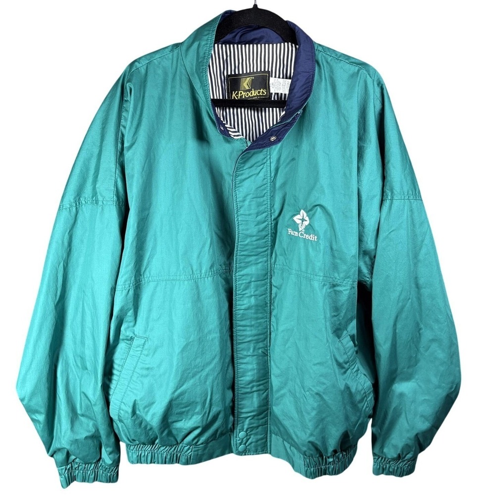 K-Products Jacket Mens XX-Large Green Farm Credit Vintage Made in‎ USA
